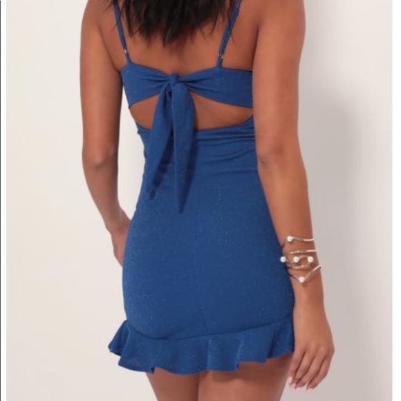 Blue Simple Party dress - Picture 2 of 5